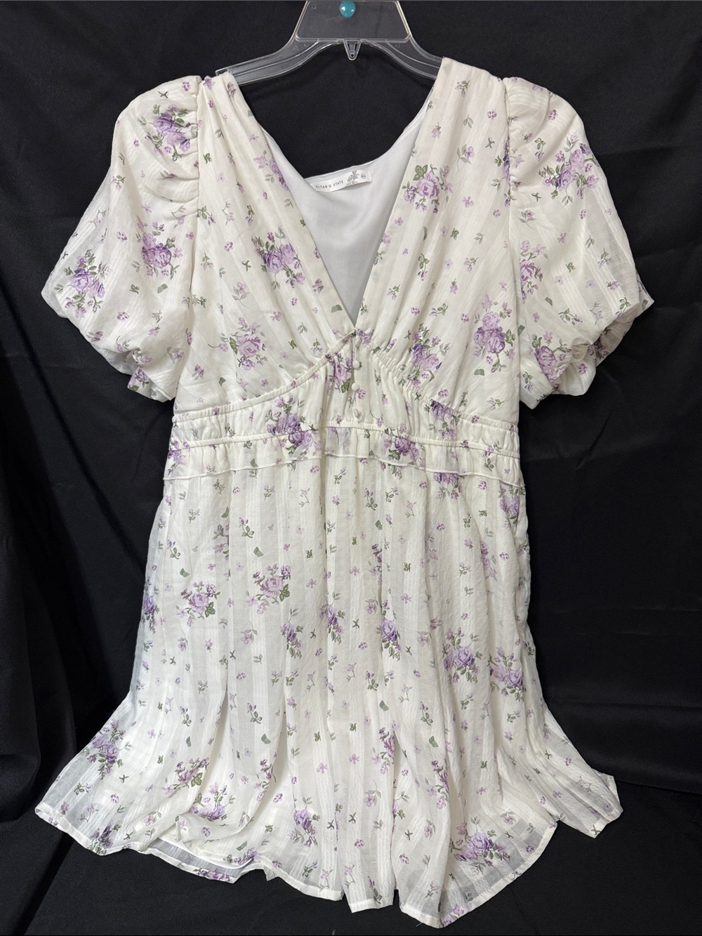 Altar'd State Cream Dress with Lavender Floral